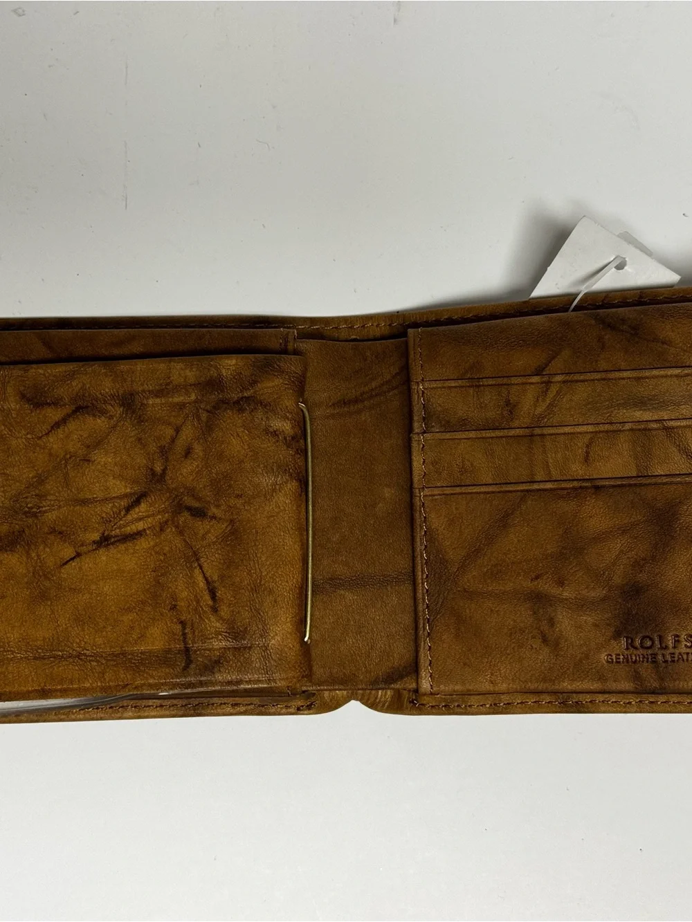 Rolfs Brown Genuine Leather Men's Wallet with Bonus Valet Box